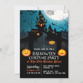 Haunted House uitnodiging Halloween kostuum feest (Voorkant)