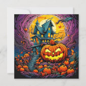 Haunted House Under the Full Moon Kaart (Voorkant)