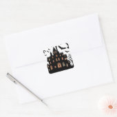 Haunted House Vierkante Sticker (Envelop)