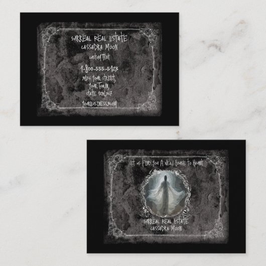 Haunted House Visitekaartje (Voorkant / Achterkant)