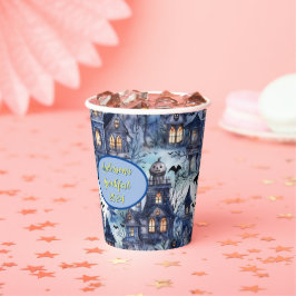 Haunted House Vleermuizen Custom Halloween Papiere Papieren Bekers