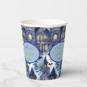 Haunted House Vleermuizen Custom Halloween Papiere Papieren Bekers (Rechts)
