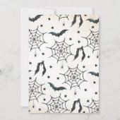 Haunted House Warming Halloween Party Kaart (Achterkant)