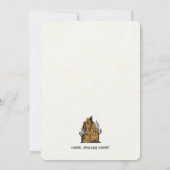 Haunted House Warming Party Kaart (Achterkant)