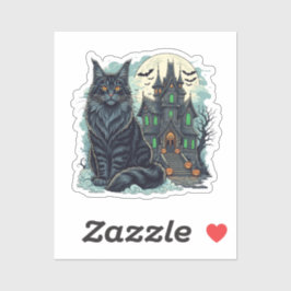 Haunted House Watcher beroemd gemaakt door Maine C Sticker