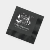 Haunted House Welkom bij Halloween Folie Servetten (Links)