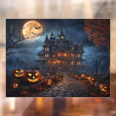 Haunted House Window Cling Raamsticker (Vel 2)