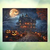 Haunted House Window Cling Raamsticker (Vel 3)