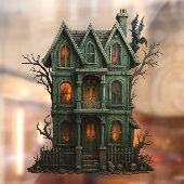 Haunted House Window Cling Raamsticker (Vel 2)