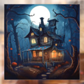 Haunted House Window Cling Raamsticker (Vel 2)