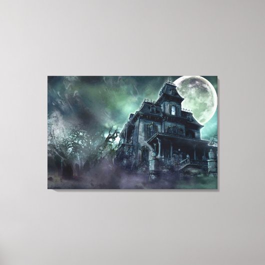 Haunted House Wrapped Canvas - Gothic Horror (Voorkant)