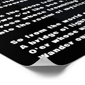 Haunted Houses gedicht door Henry Wadsworth Longfe Poster (Hoek)