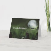 Haunted Houses Halloween Kaart (Achterkant)