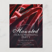 Haunted Housewarming Halloween Party Uitnodiging Briefkaart (Voorkant)