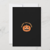 Haunted Jack O Lantern Pumpkin Halloween Party Kaart (Achterkant)