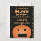 Haunted Jack O Lantern Pumpkin Halloween Party Kaart (Voorkant)