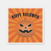 Haunted Jack O Lantern Pumpkin Halloween Party Servet (Voorkant)