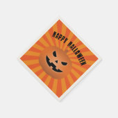 Haunted Jack O Lantern Pumpkin Halloween Party Servet (Hoek)