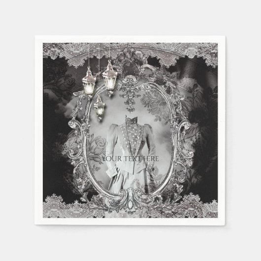 Haunted Lady Halloween Kostuumfeest Servetten (Voorkant)