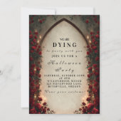 Haunted Lantern Gothic Halloween viering Kaart (Voorkant)