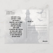 Haunted Manor Halloween Party Invitation Briefkaart (Achterkant)