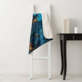Haunted Mansion Blue Moonlight Night Design Sherpa Deken (In situ)