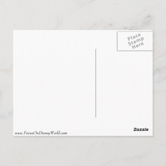 Haunted Mansion Briefkaart (Achterkant)