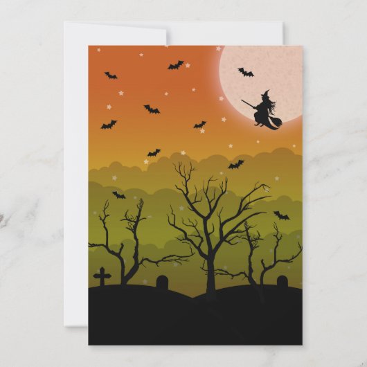 Haunted Mansion Eat Drink & be Scary Halloween Kaart (Achterkant)