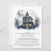 Haunted Mansion Gotisch Vrijgezellenfeest Kaart (Voorkant)