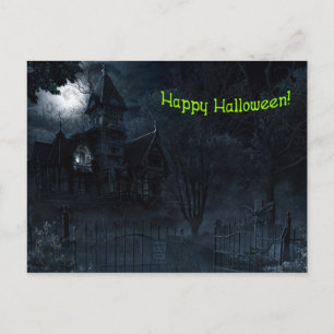 Haunted Mansion Halloween Briefkaart