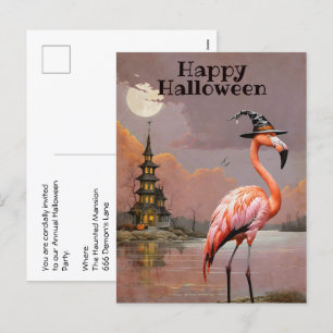 Haunted Mansion Halloween Kostuumfeest Feestdagenkaart