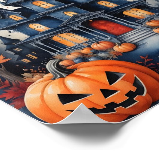 Haunted Mansion Halloween Night Poster (Hoek)