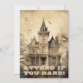  Haunted Mansion Halloween Party Kaart (Voorkant)