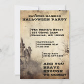  Haunted Mansion Halloween Party Kaart (Achterkant)