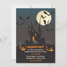 Haunted Mansion Halloween Party Kaart