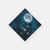 Haunted Mansion Halloween Party Papieren servetten (Hoek)