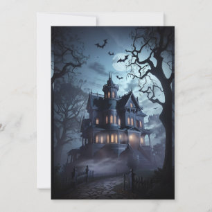 "Haunted Mansion Halloween Soiree Kaart