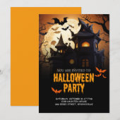 Haunted Mansion Halloween uitnodiging (Voorkant / Achterkant)