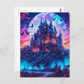 Haunted Mansion | Happy Halloween Briefkaart (Voorkant / Achterkant)