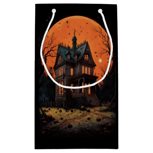 Haunted Mansion Happy Halloween Klein Cadeauzakje (Achterkant)