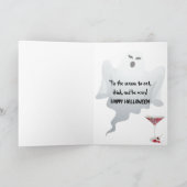 Haunted Mansion met trap Feestdagen Kaart (Binnen)