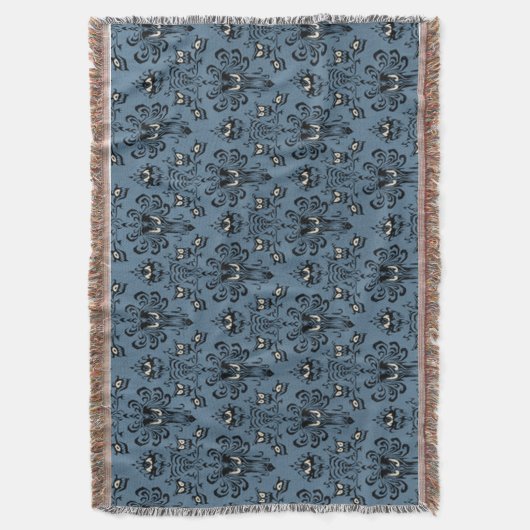 Haunted Mansion Pattern Deken (Voorkant Verticaal)