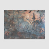 Haunted Mansion Spooky Bats Halloween Decoupage Tissuepapier (Voorkant)