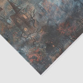 Haunted Mansion Spooky Bats Halloween Decoupage Tissuepapier (Detail)