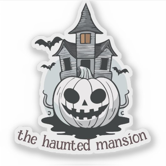 Haunted Mansion Sticker (Voorkant)