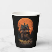 Haunted Mansion Volwassen Halloween Party Papieren Bekers (Voorkant)