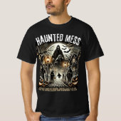 Haunted Mess Halloween Graphic T-shirt (Voorkant)