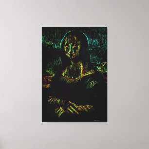 Haunted Mona Lisa Oil Canvas Afdruk