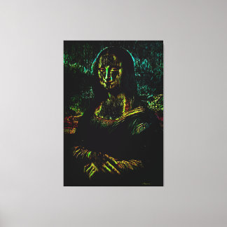 Haunted Mona Lisa Oil Canvas Afdruk