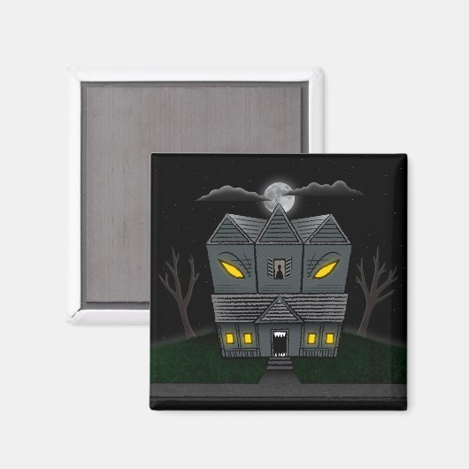 Haunted Monster House Magneet (Voorkant / Achterkant)